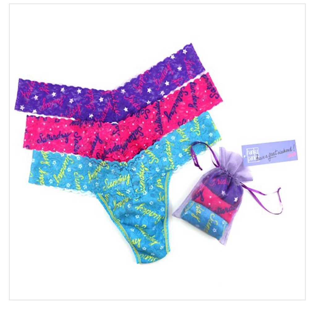 Hanky Panky Have a Great Weekend Thongs (3) NWT